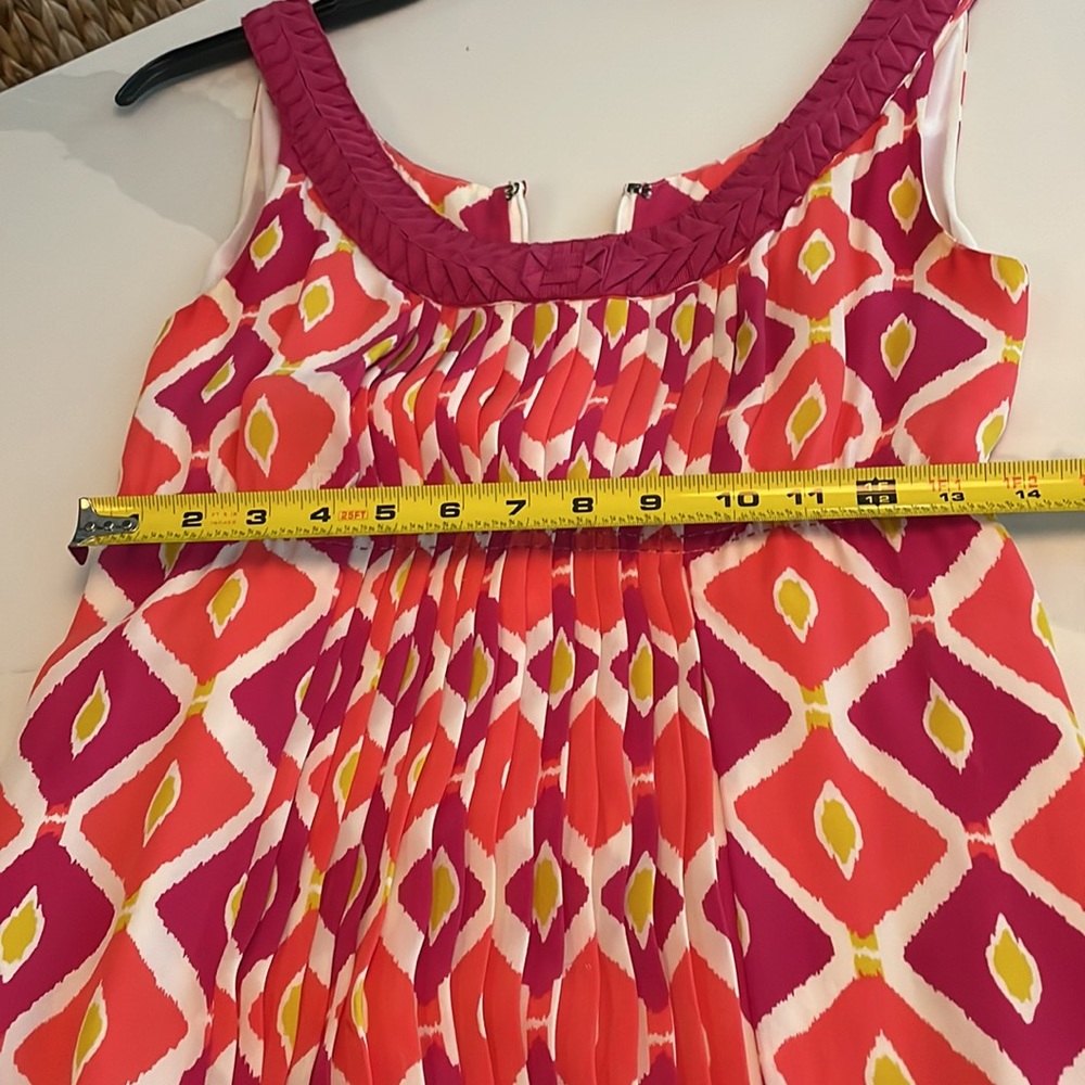 Tory Burch Ikat print silk dress 4 - Picture 9 of 10